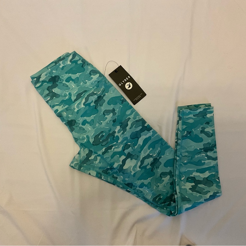 Glyder Camo Womens Leggings - Green